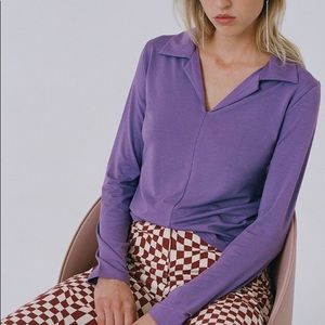 Vintage Talbots Lilac Lavender Top Paloma Wool